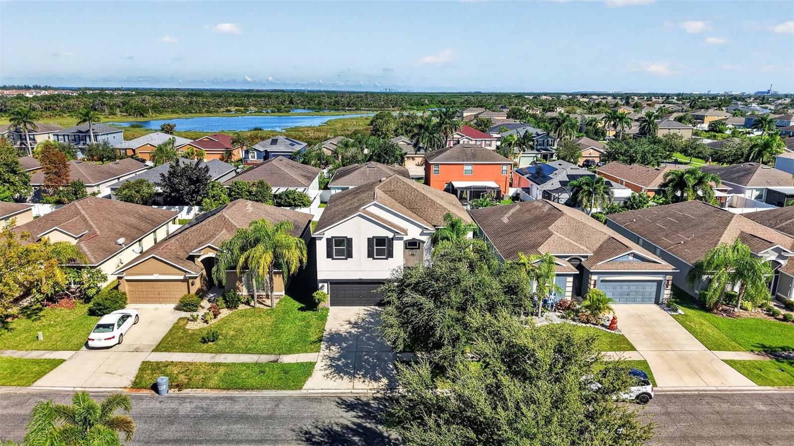 Front aerial view