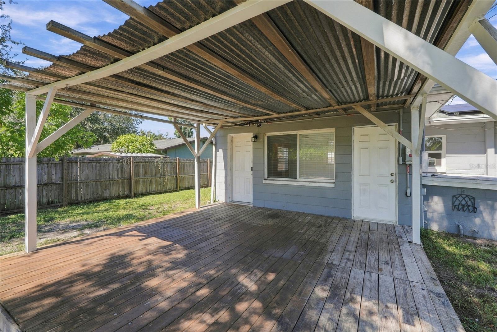 Covered Deck