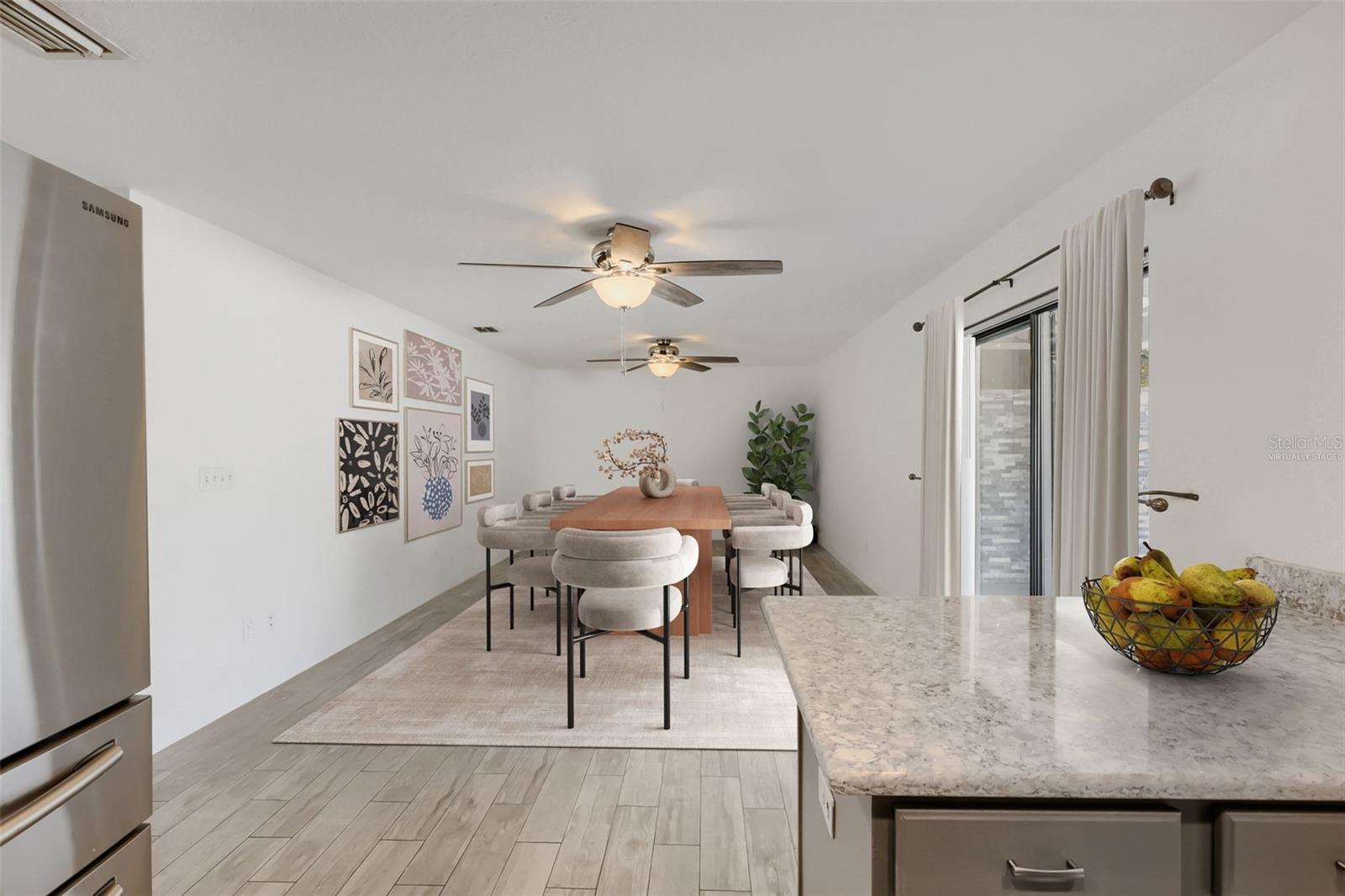 Family Room Virtually Staged