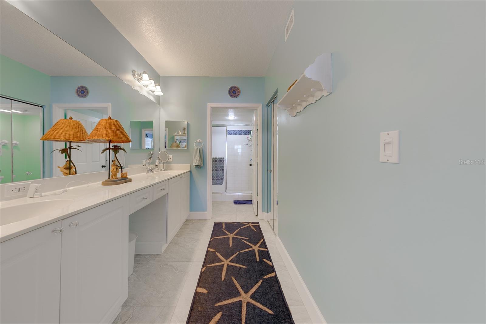 Master Bathroom with double vanities