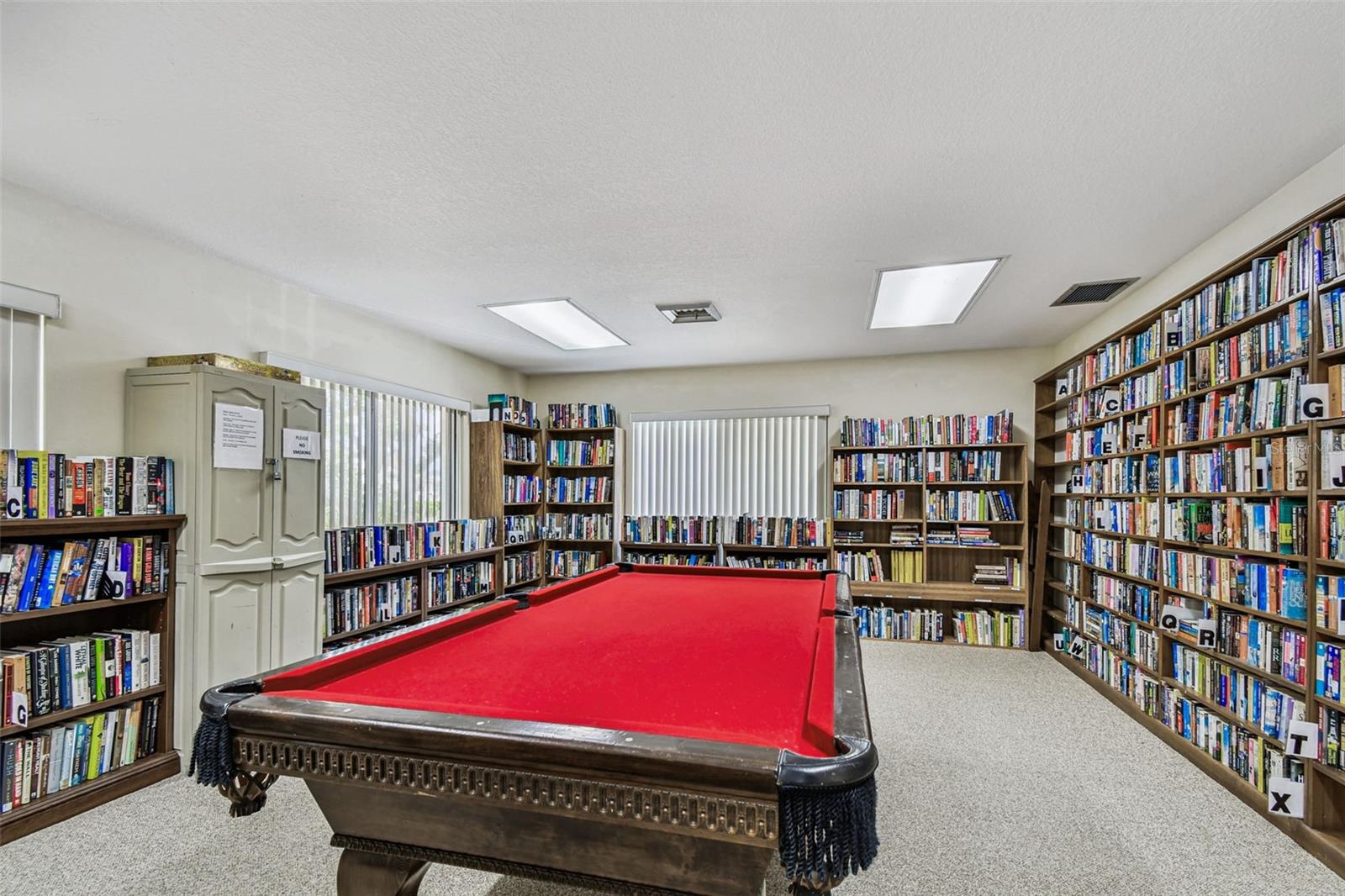 Library and pool table