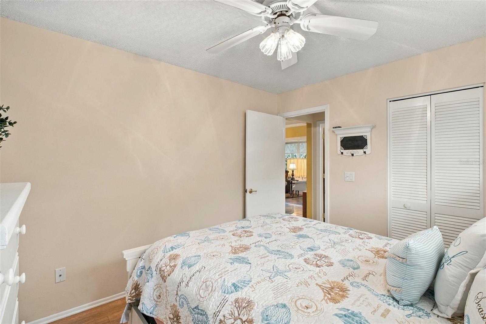 Large walk-in closet for abundant storage and perfectly located by the hall bath~