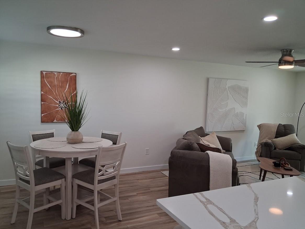 Dinning area view from kitchen