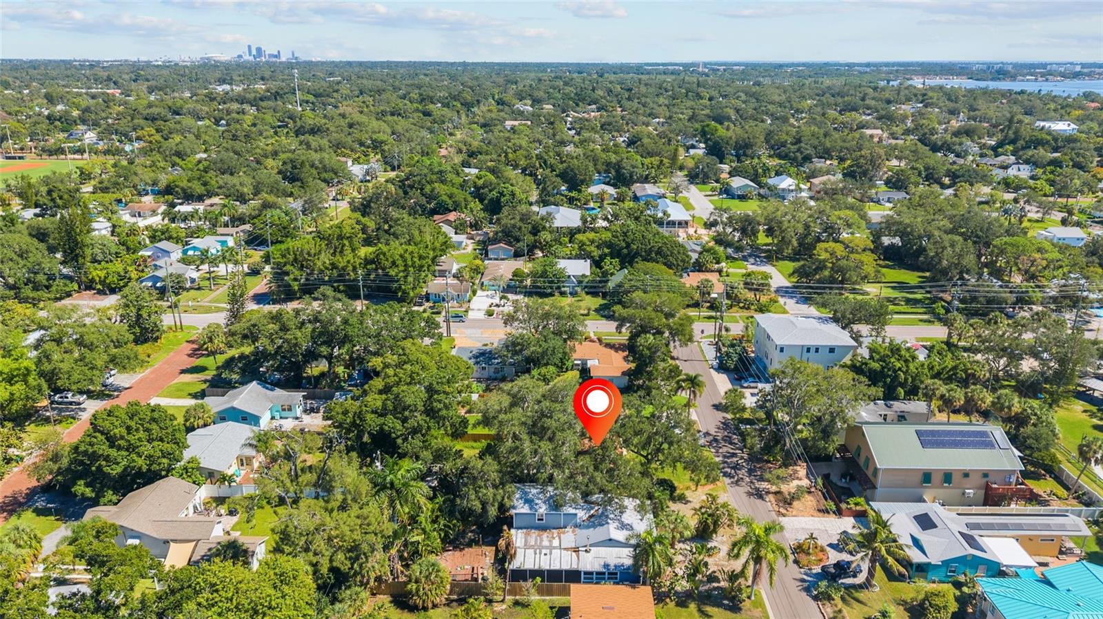 Aerial Looking East