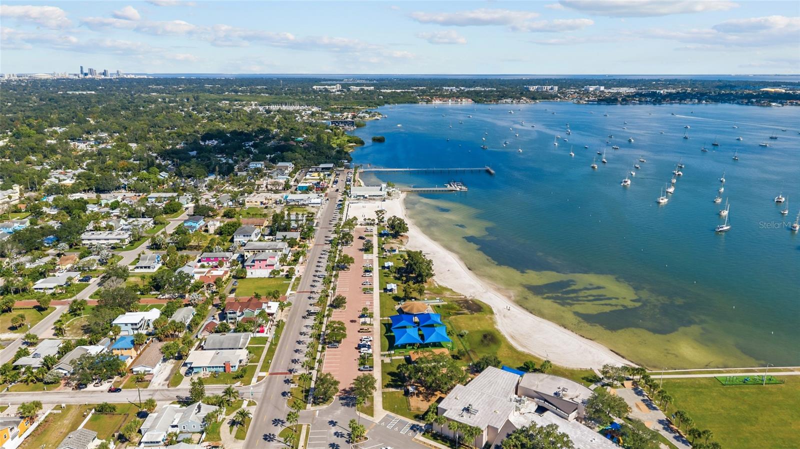 Aerial Gulfport Bay view