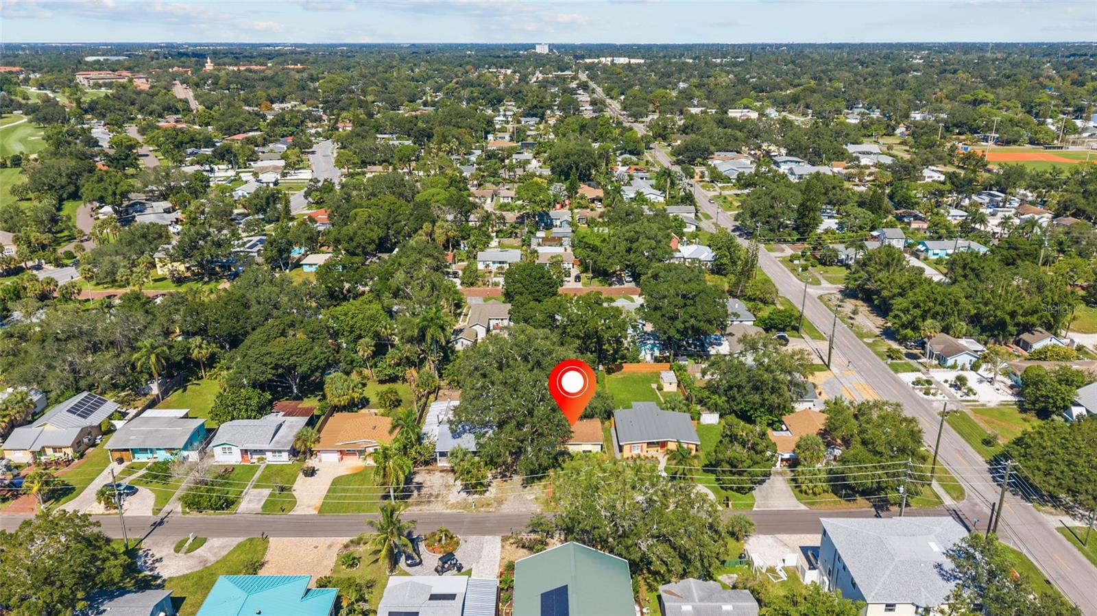 Aerial Looking North