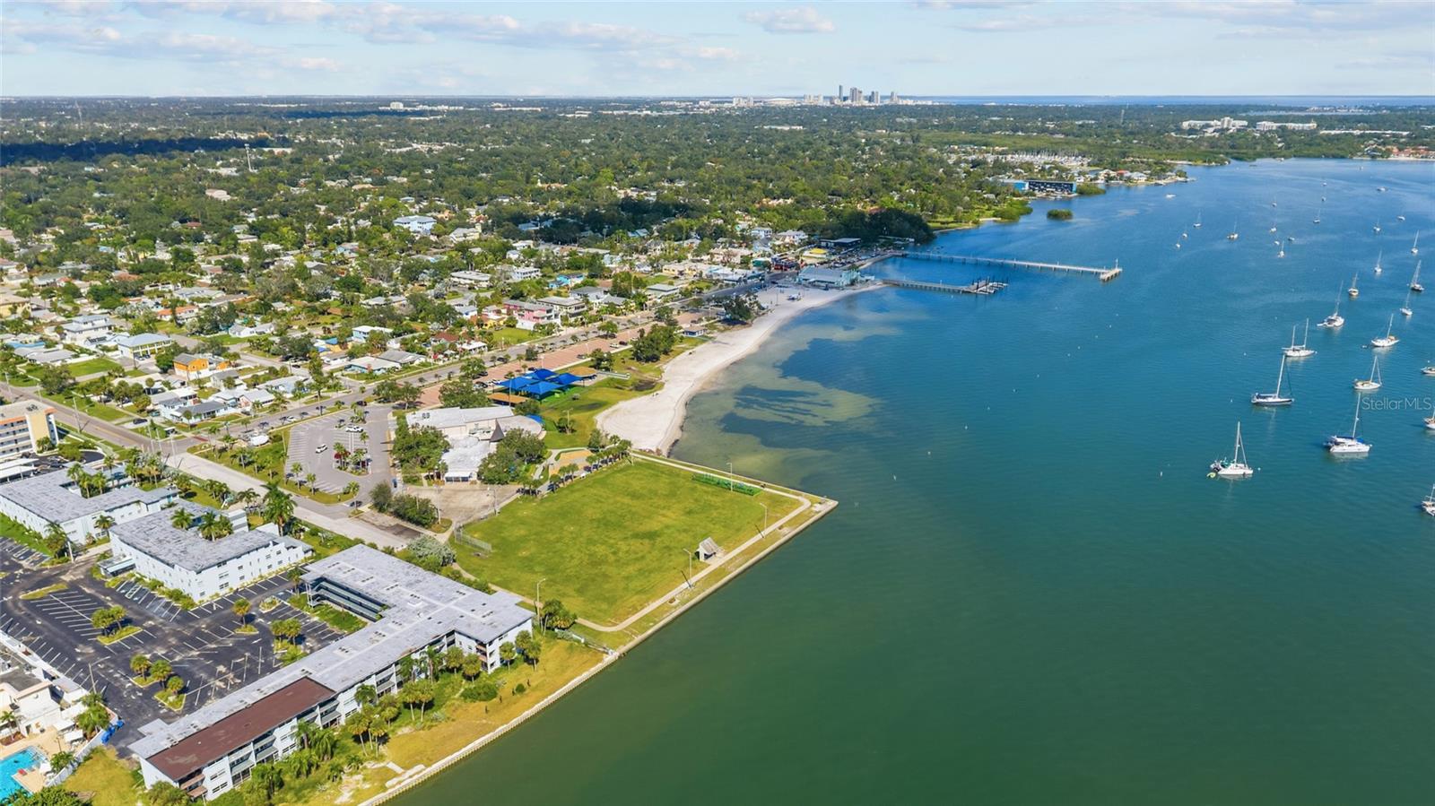 Aerial Gulfport Bay view