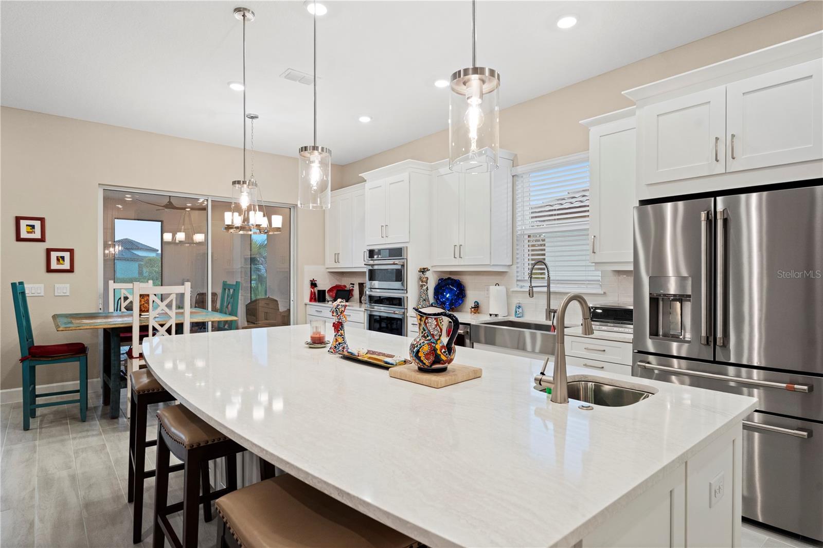 Kitchen Open to Breakfast Area