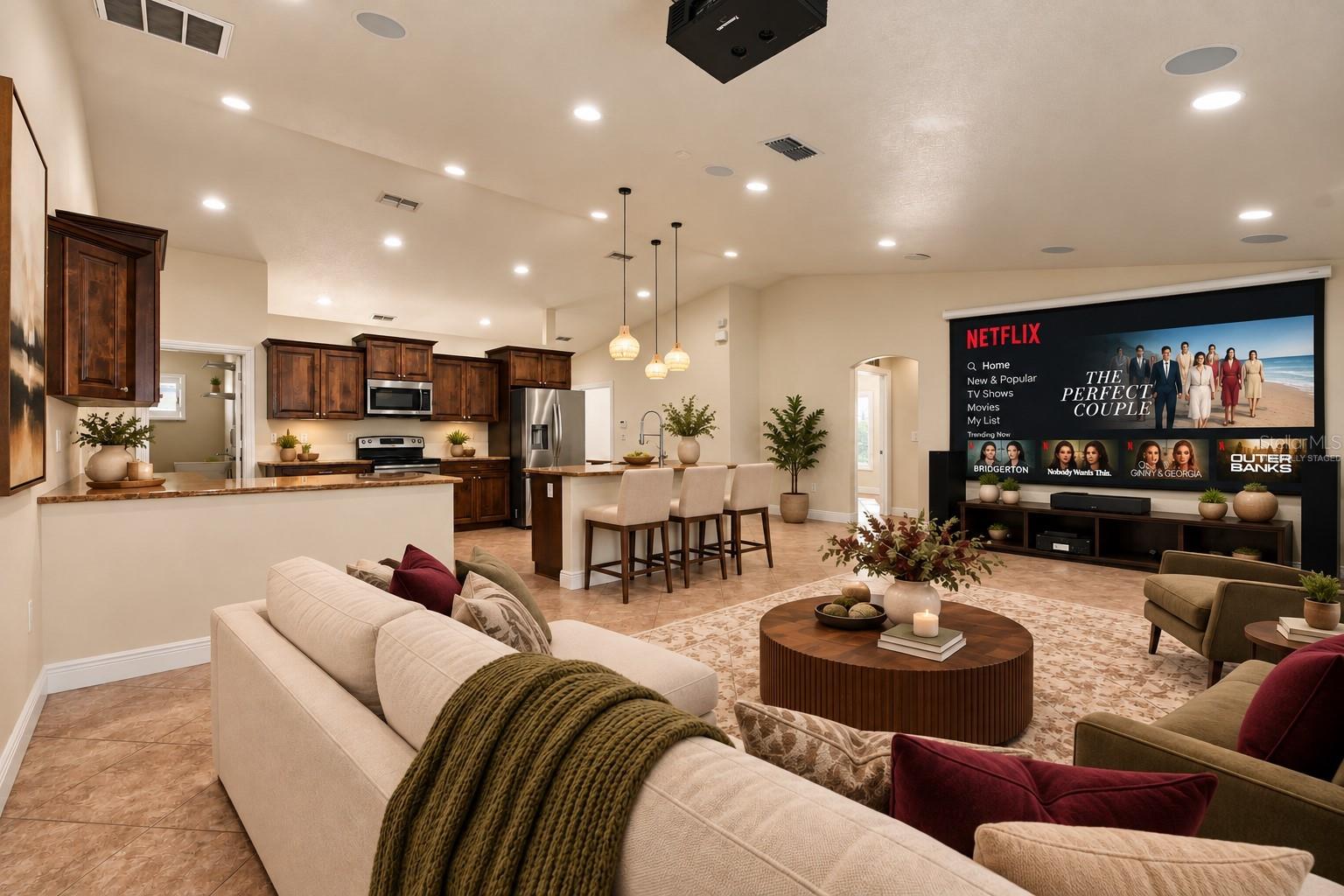 Living Room Virtually Staged