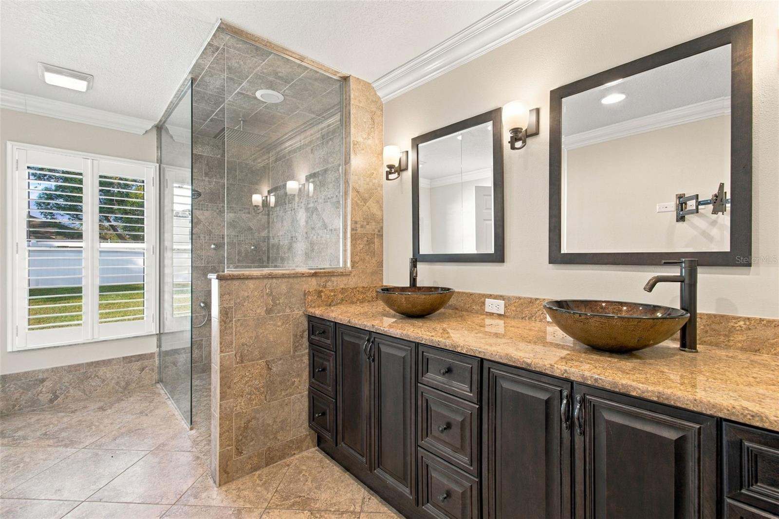 Primary Bathroom Sink and Shower