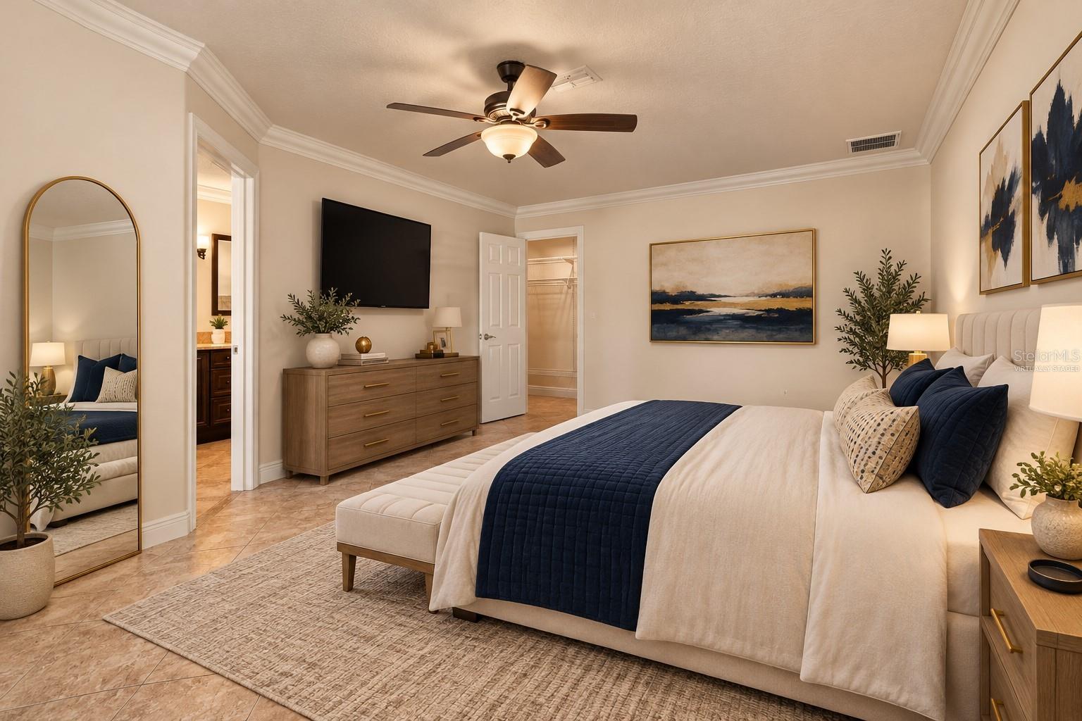 Primary Bedroom Virtually Staged