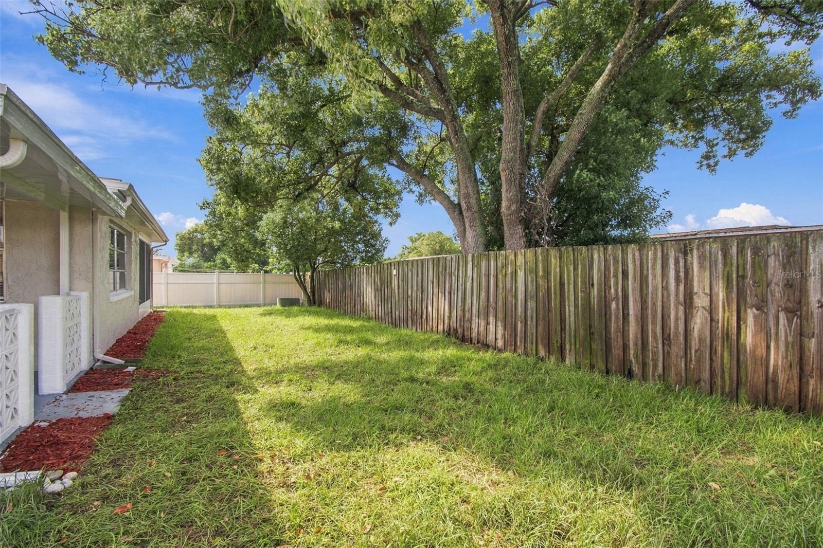 Privacy Fenced Backyard