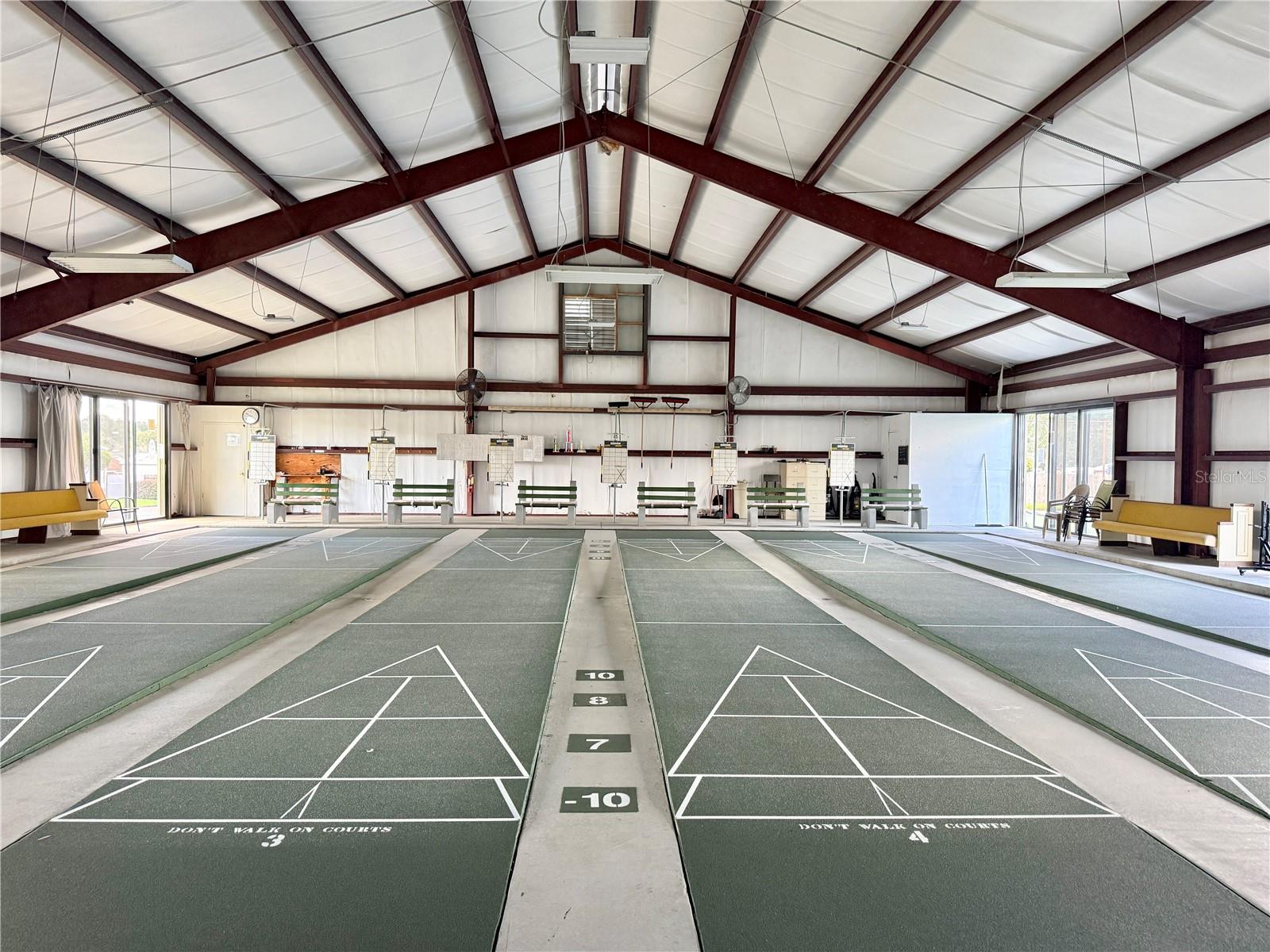 Community Indoor Shuffle Board Courts