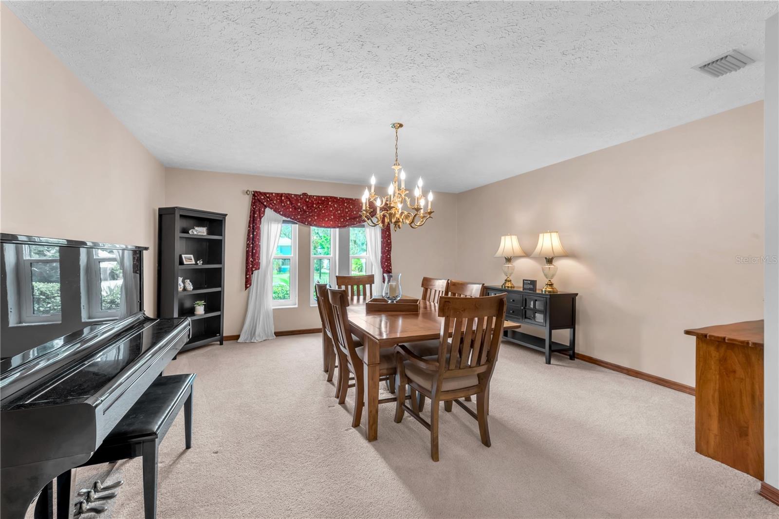 This enormous formal dining room sets the stage for memorable holiday gatherings and dinner parties.