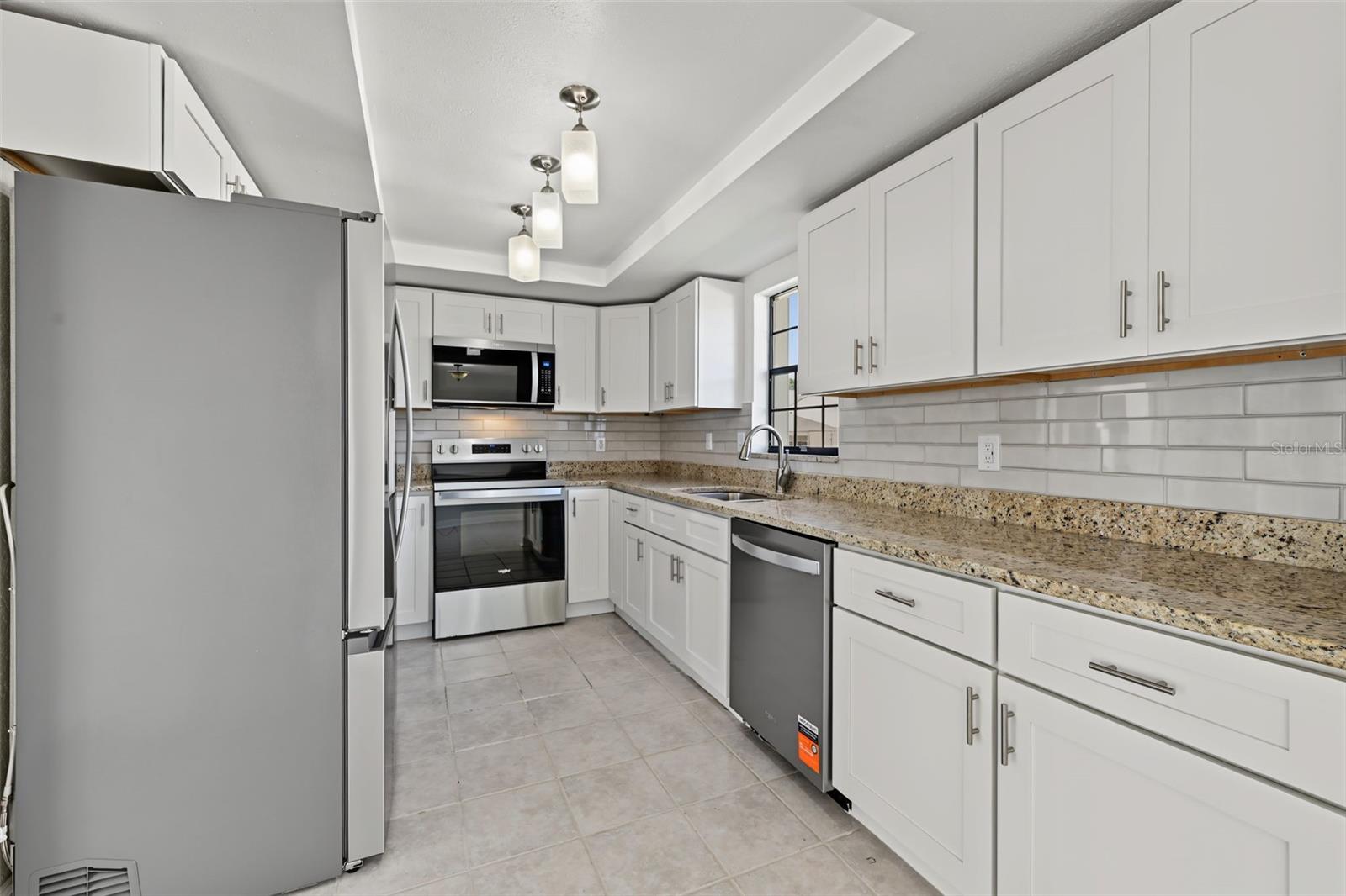 The Kitchen has ample storage and counter space.