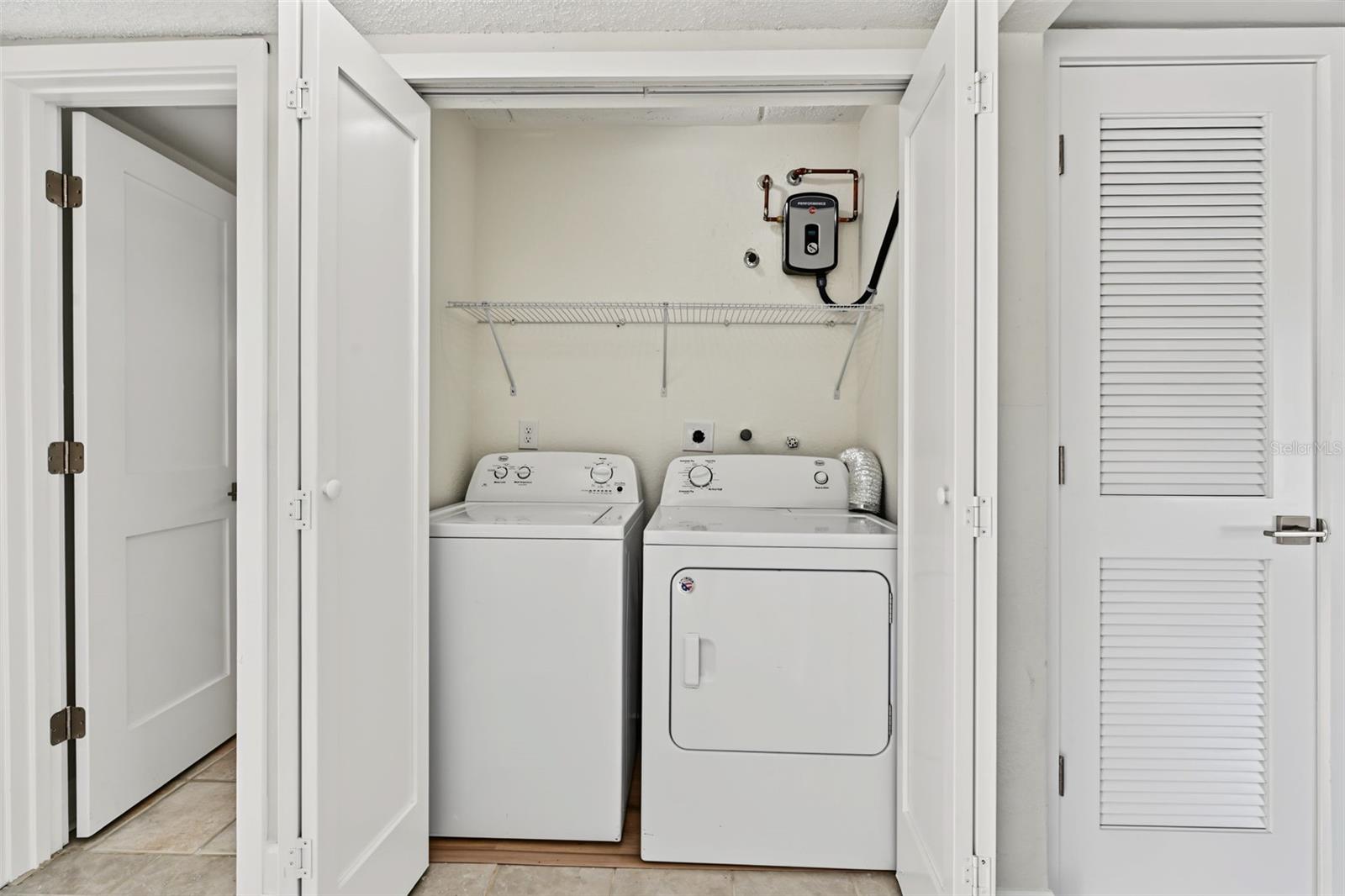 Inside Laundry Closet
