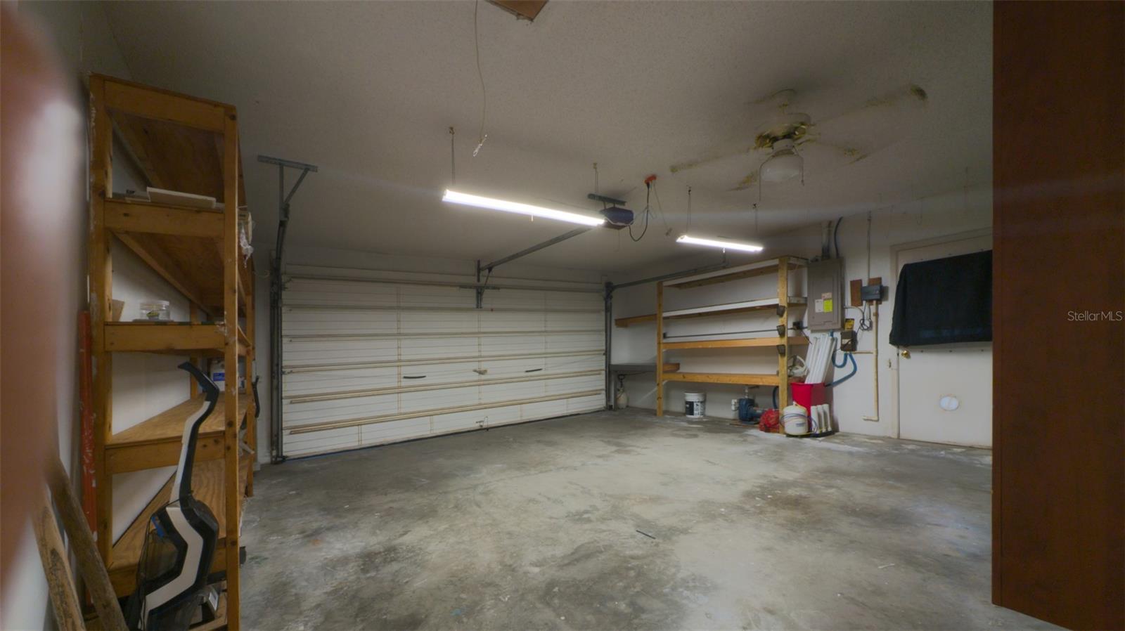 Garage storage shelves
