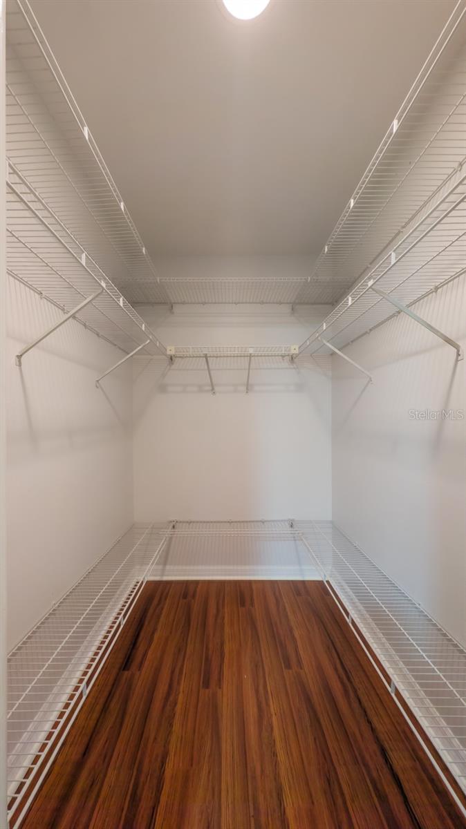Walk in closet off Master bedroom