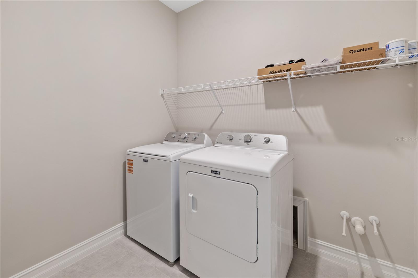 Laundry room with washer & dryer included