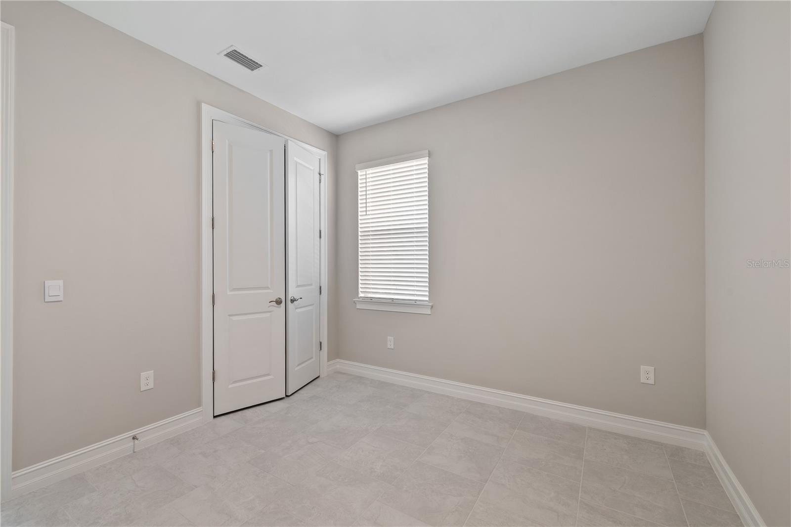 Bedroom #3 built-in closet