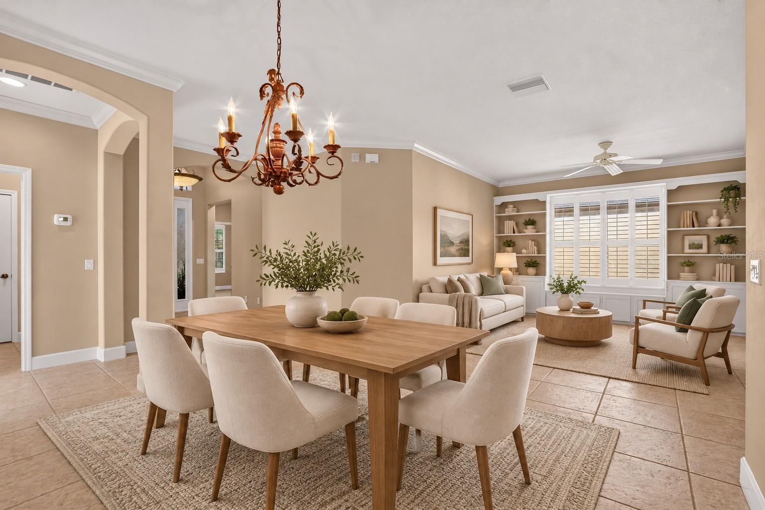 Virtual Dinning Room to Sitting Room