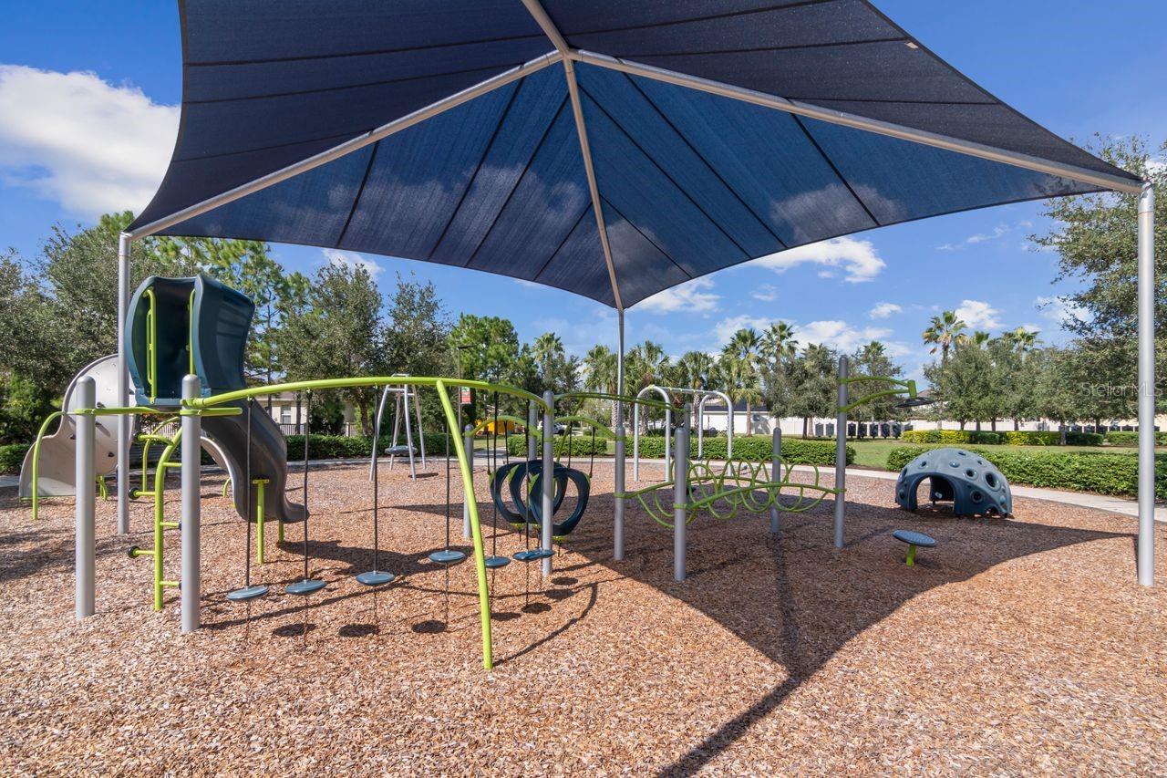 Well maintained children's play area.