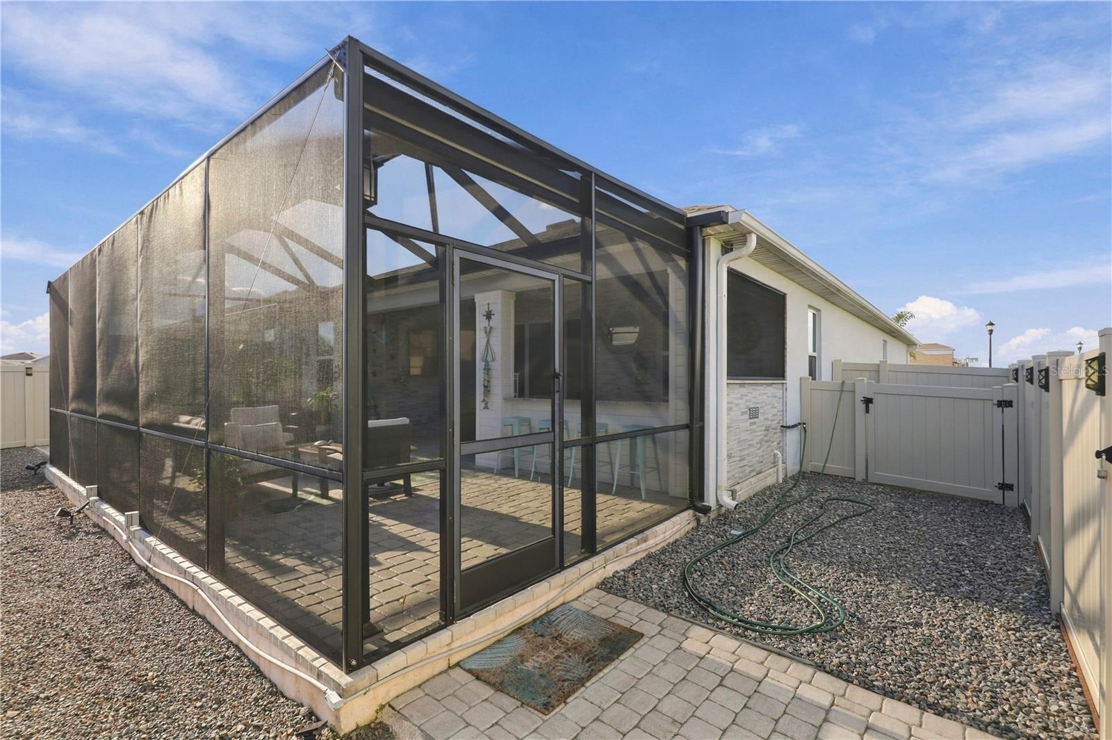 Screened Patio Spacious screened-in outdoor living area