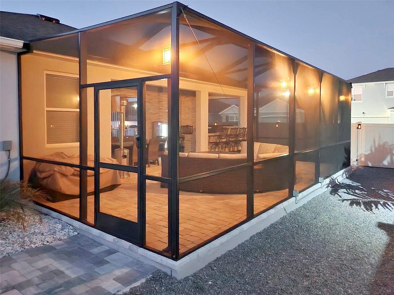 Screened Patio Spacious screened-in outdoor living area