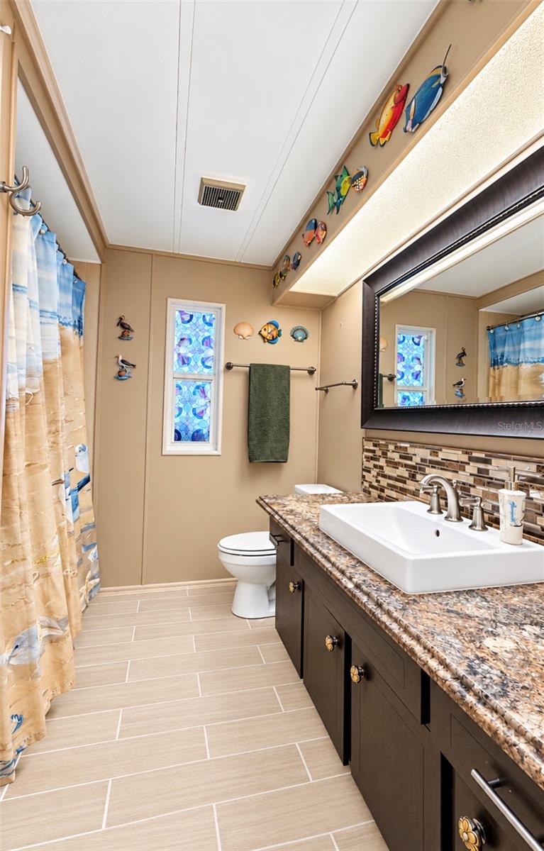 Hallway bathroom