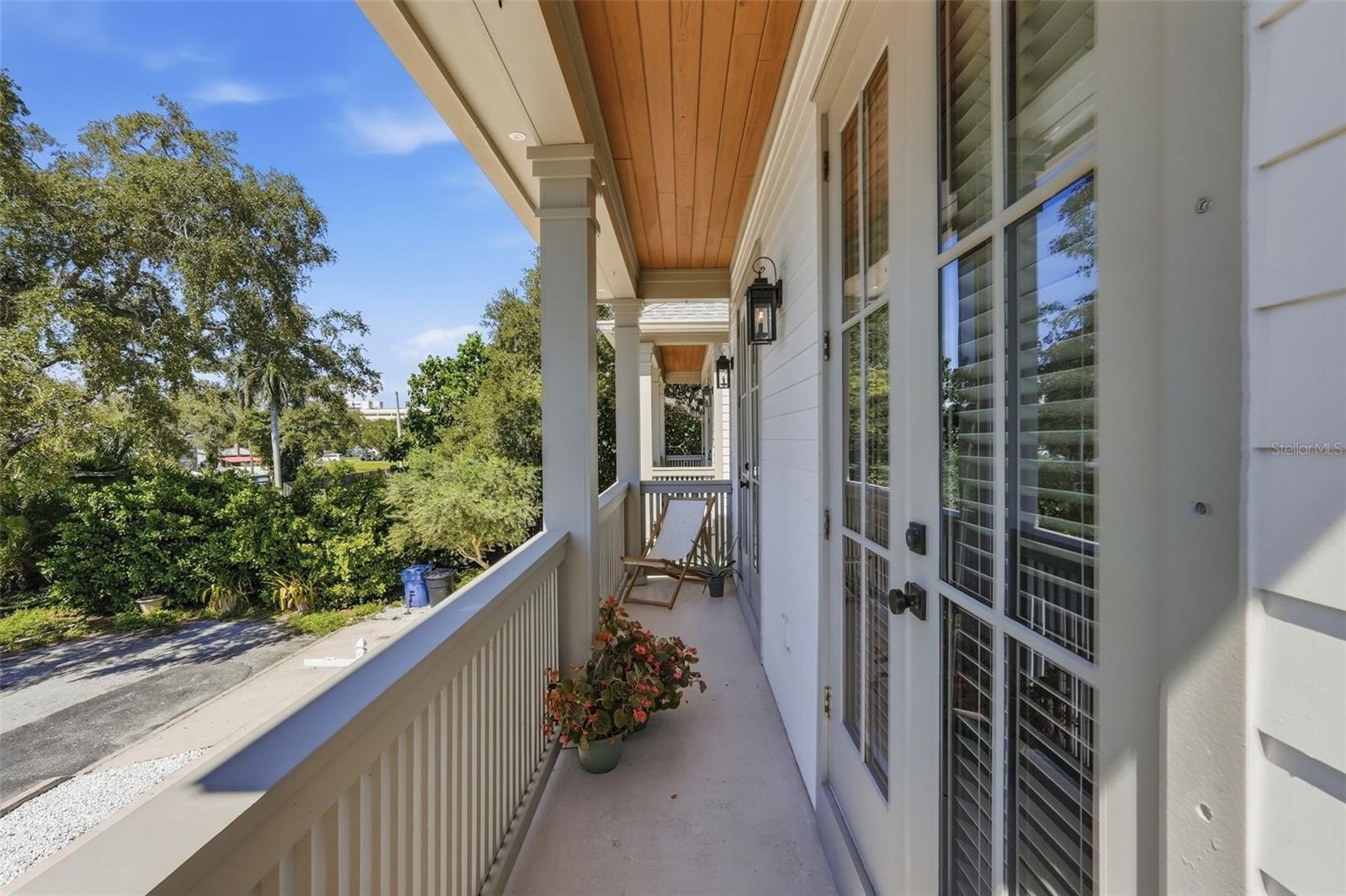Front Porch overlooking Booker Creek Front Porch overlooking Booker Creek
