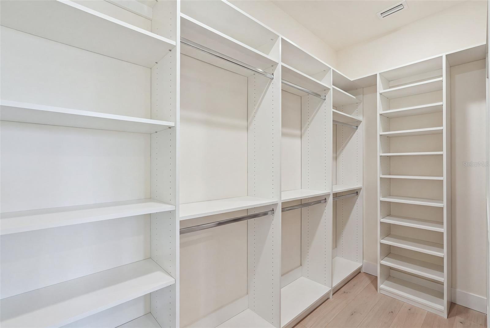 Built out closets