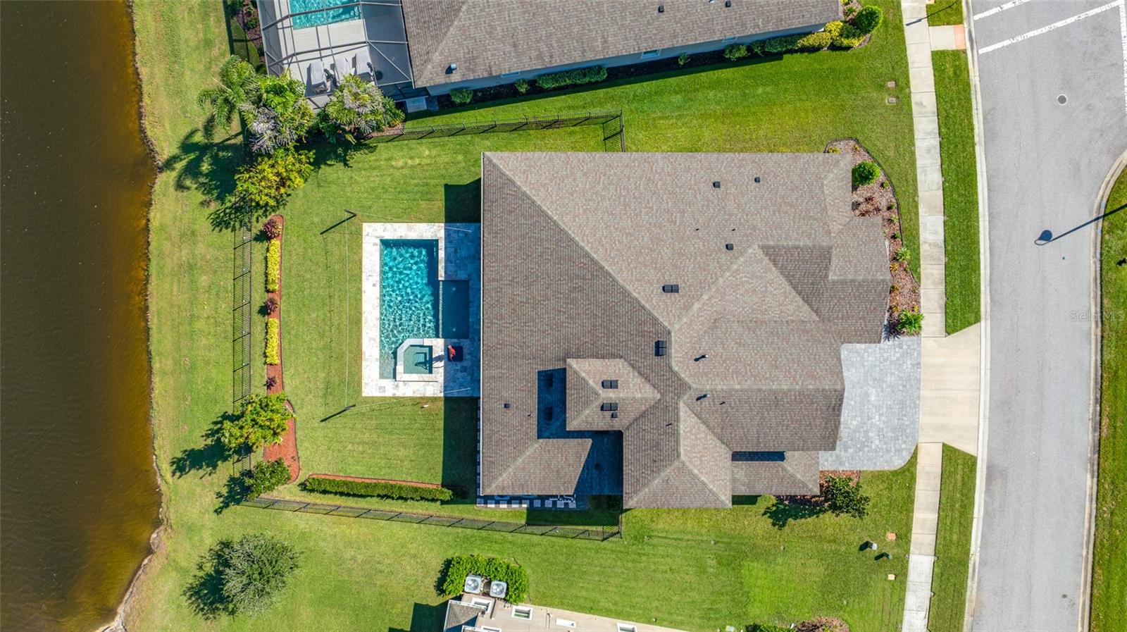 Aerial view of home