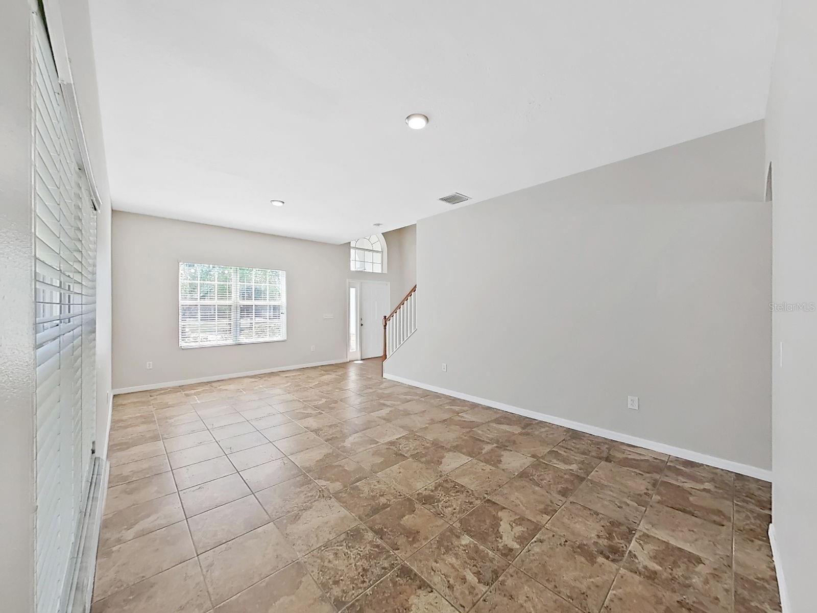 living room and dining room