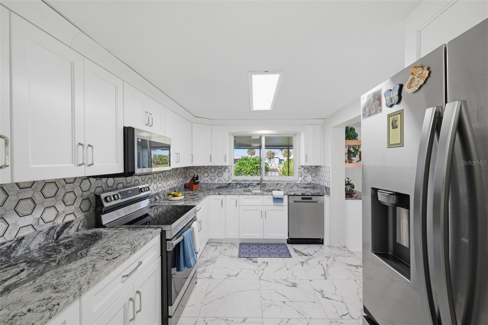 New updated kitchen.  Granite countertops