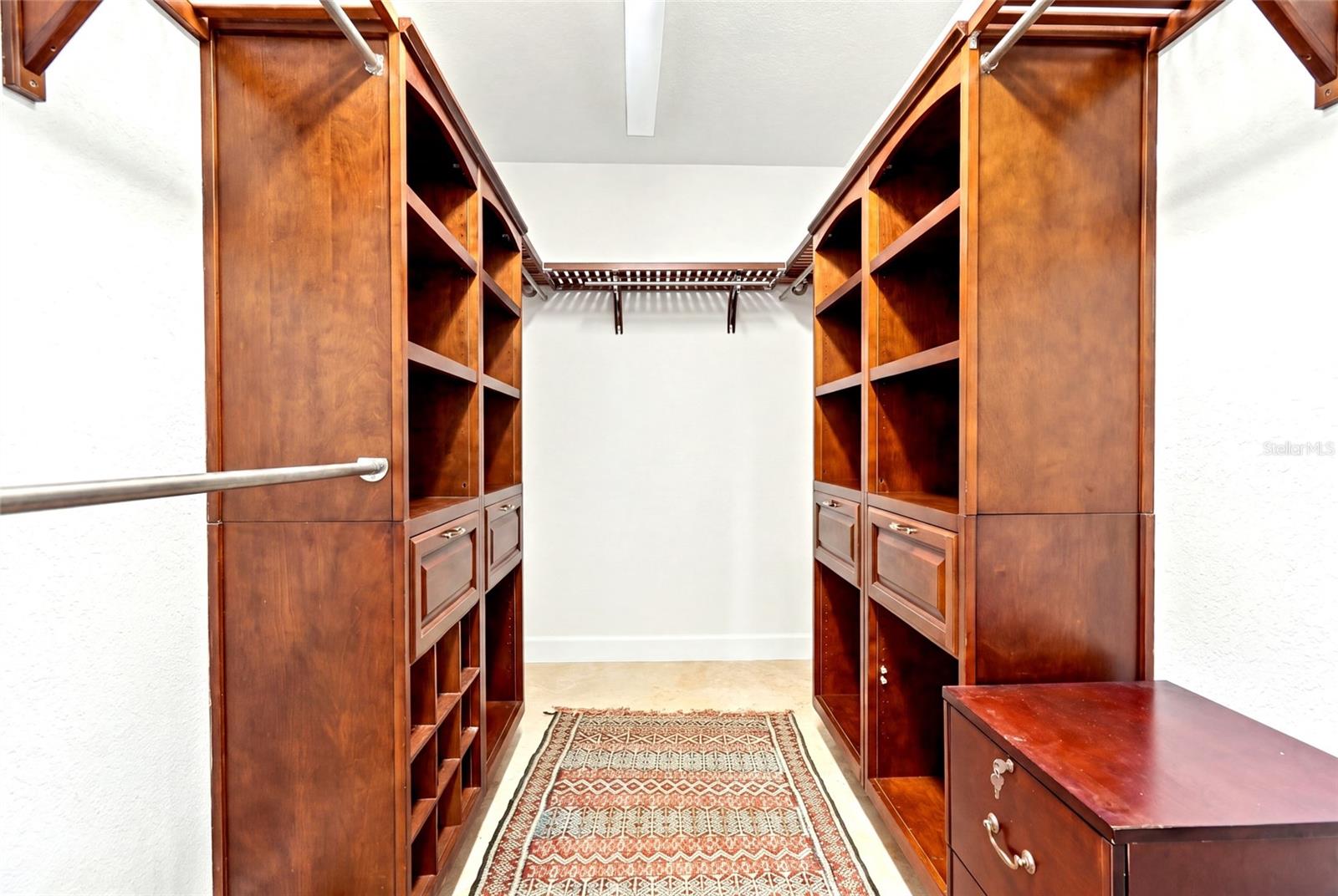 large walk in closet primary