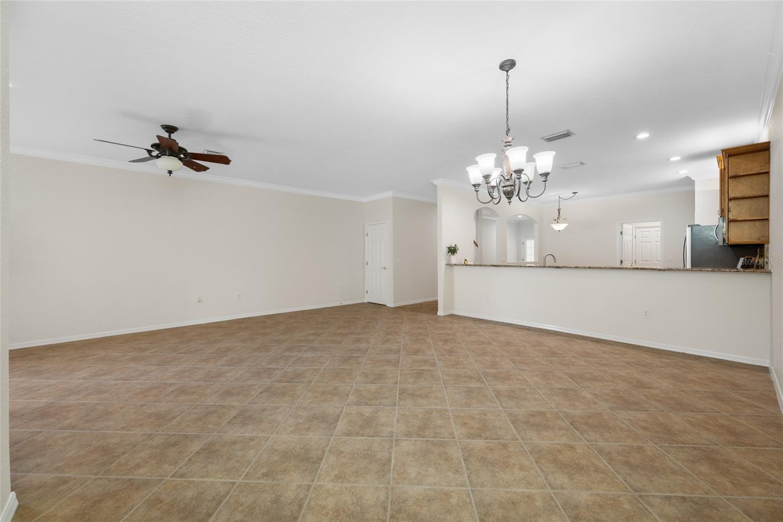 View From Corner of Dining Rm to Great Rm!