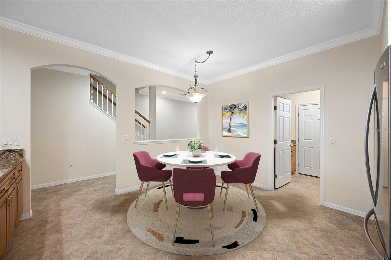 Virtual Staging Eat-in Space of the Kitchen!