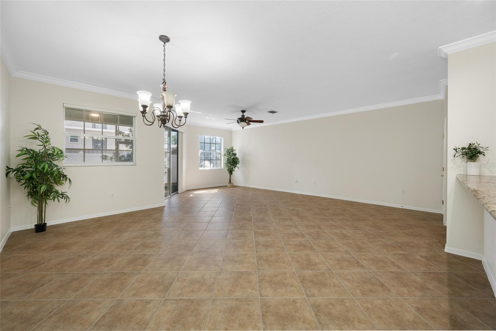 View From Corner of Dining Rm/Breakfast Bar into Great Rm!