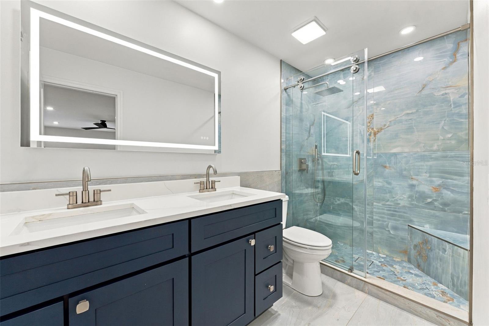 Spa-like primary bathroom designed for relaxation and comfort