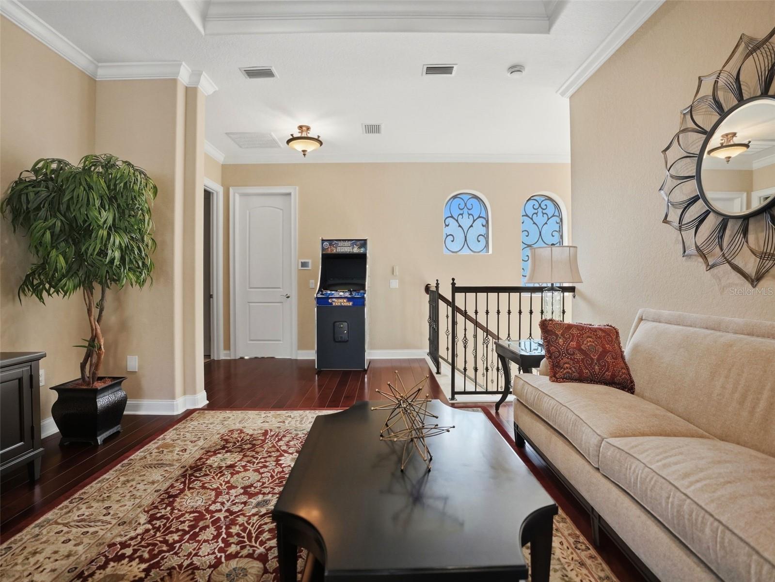 Upstairs Sitting Area looking to storage room