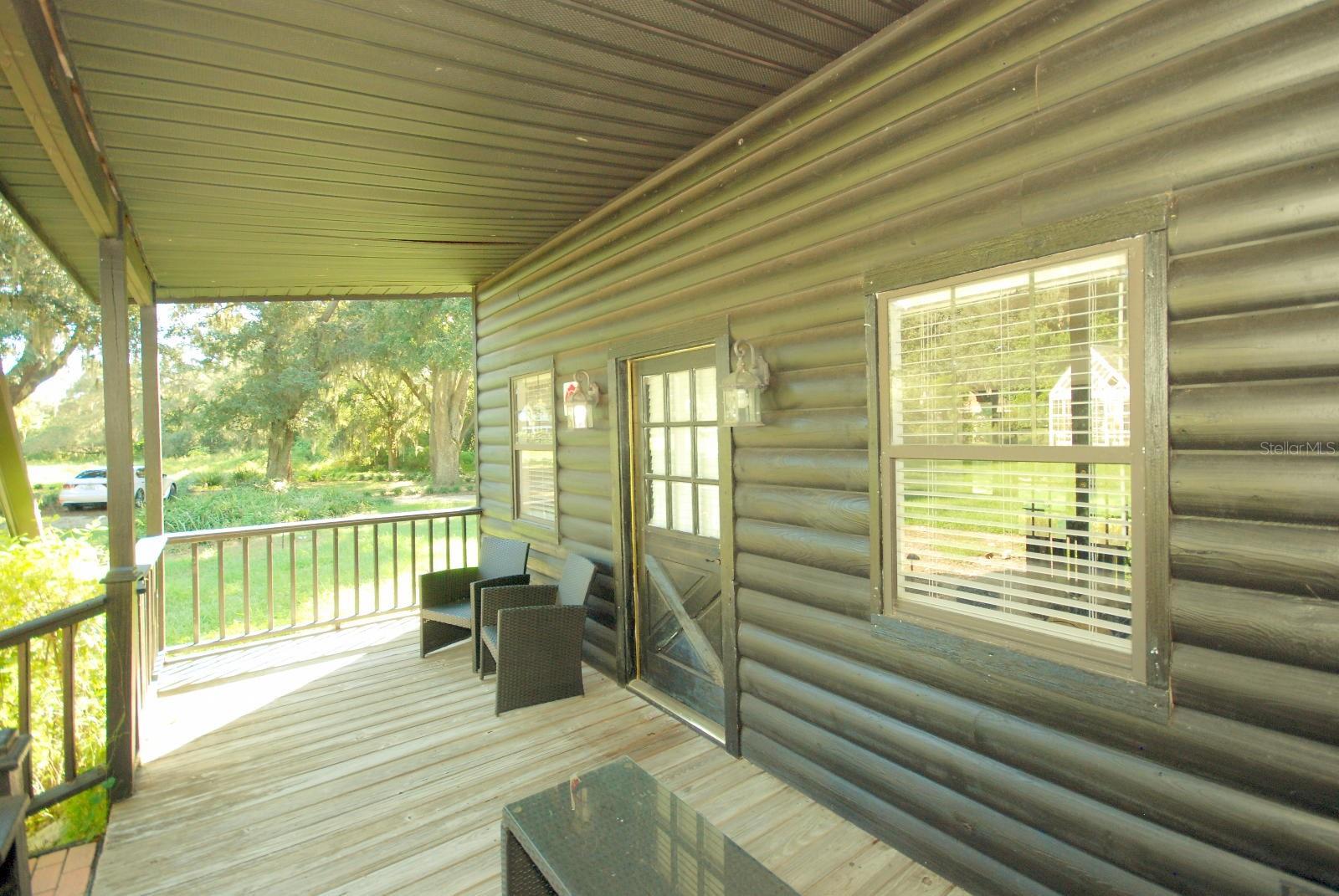 CABIN FRONT PORCH