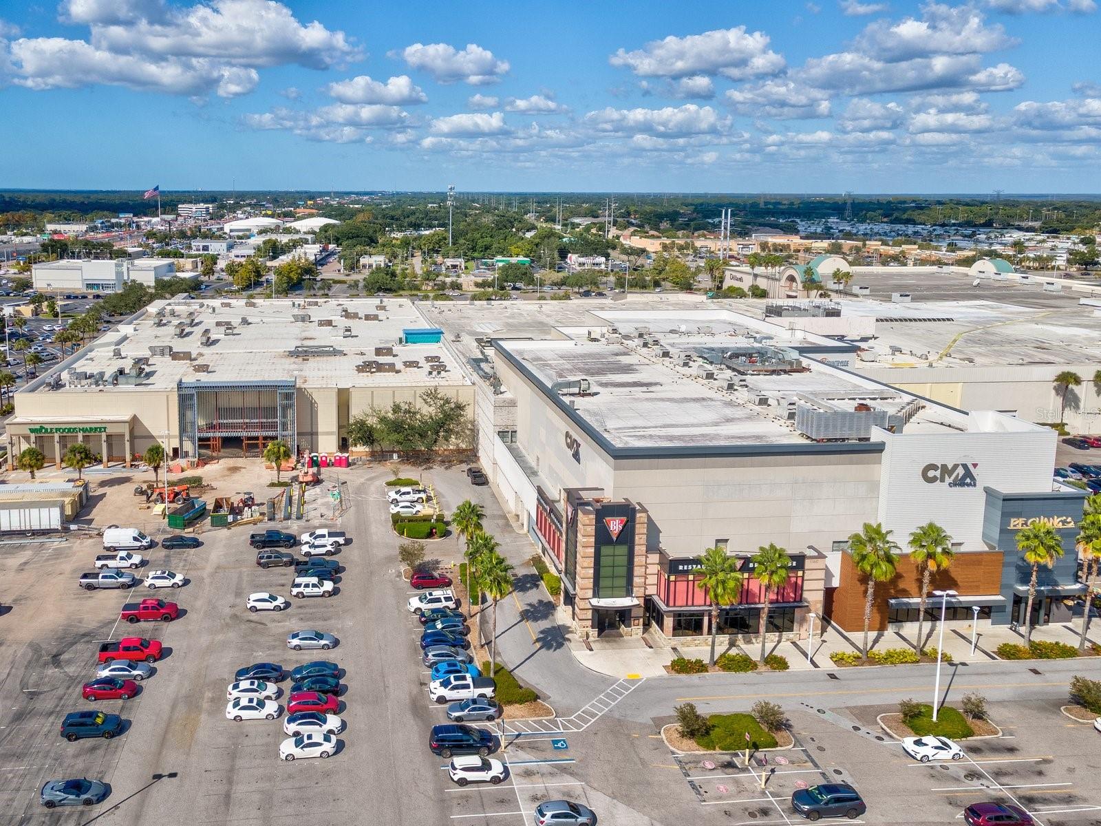 One of the two large shopping plazas across from the community!