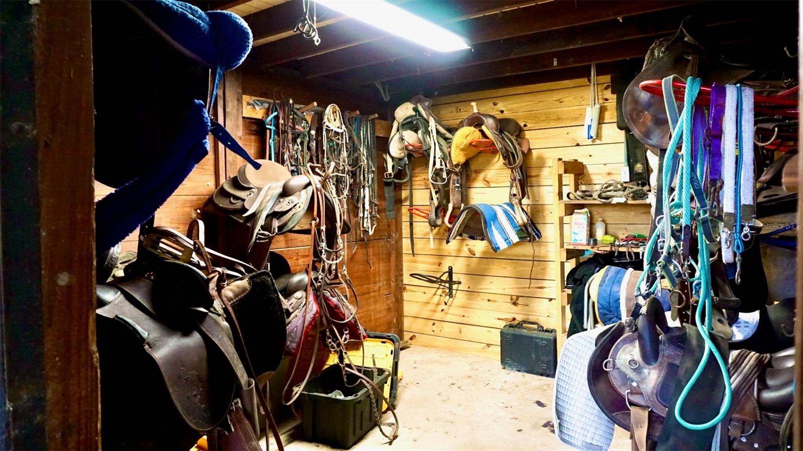 Enclosed Tack Room