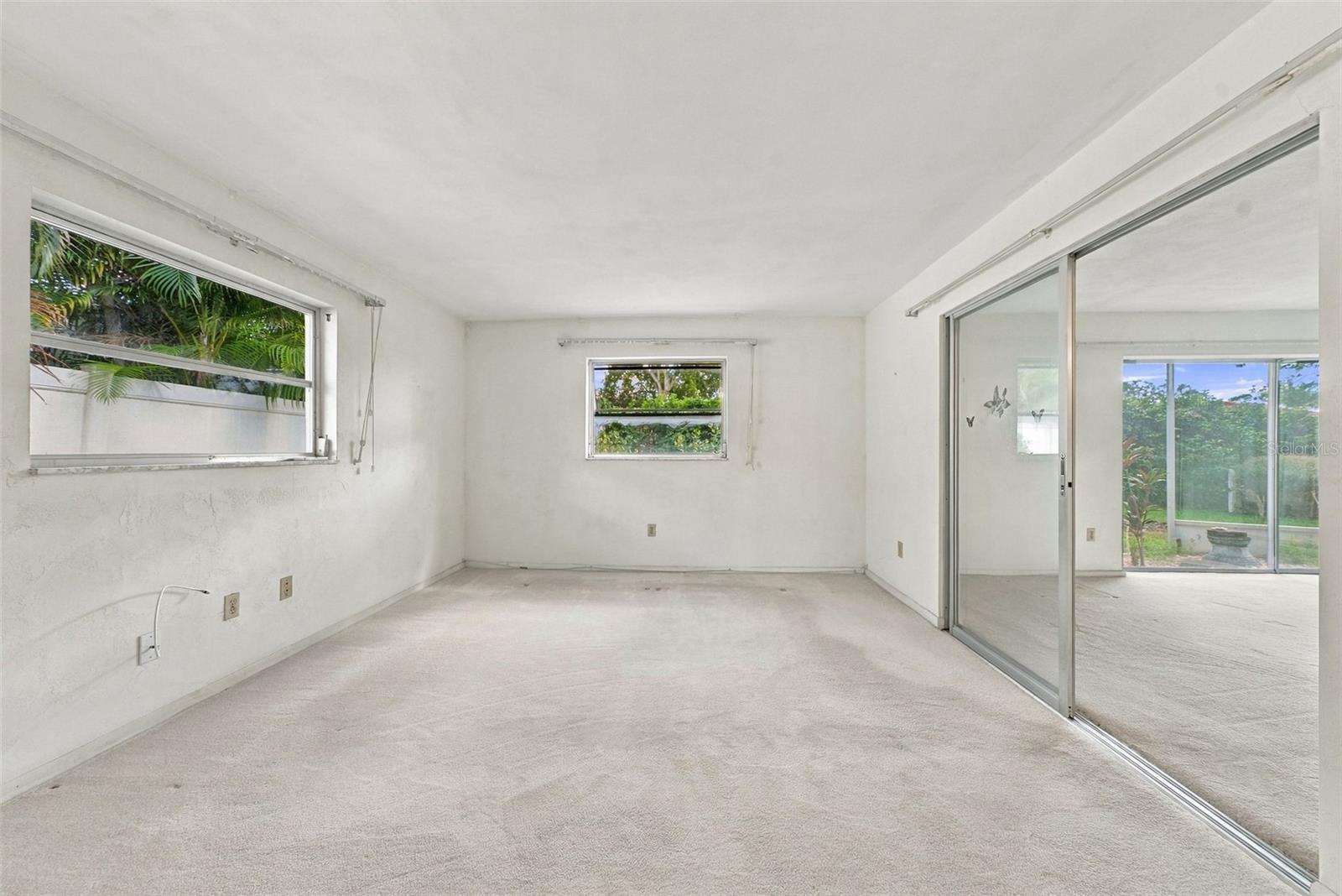 Primary Bedroom facing second living room space