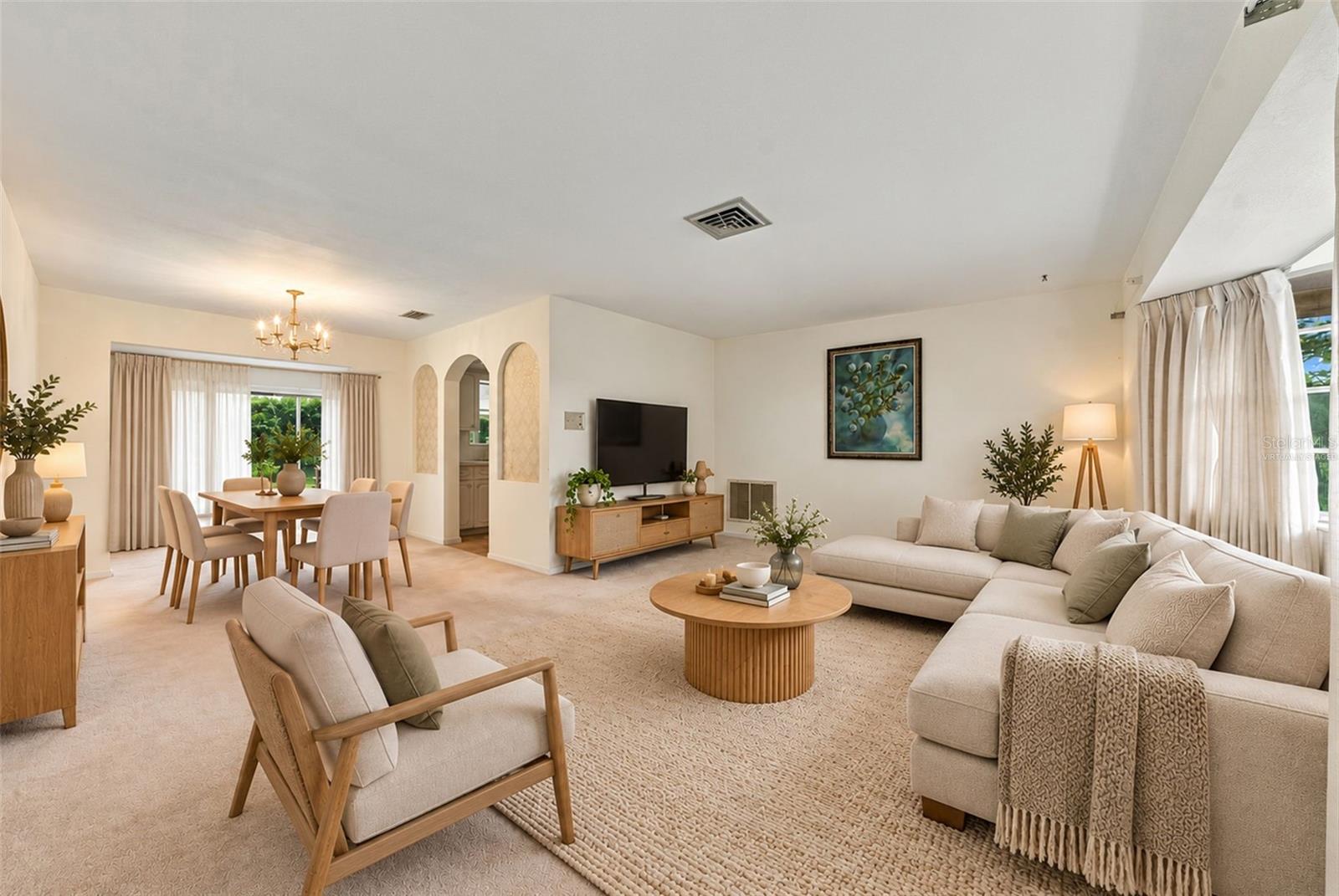 Virtually Staged Living Area with ample room for entertaining Virtually Staged Living Area with ample room for entertaining
