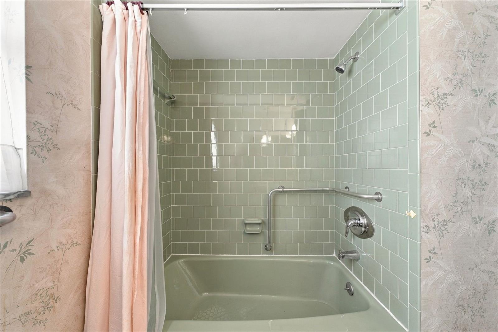 Main bathroom with large tub