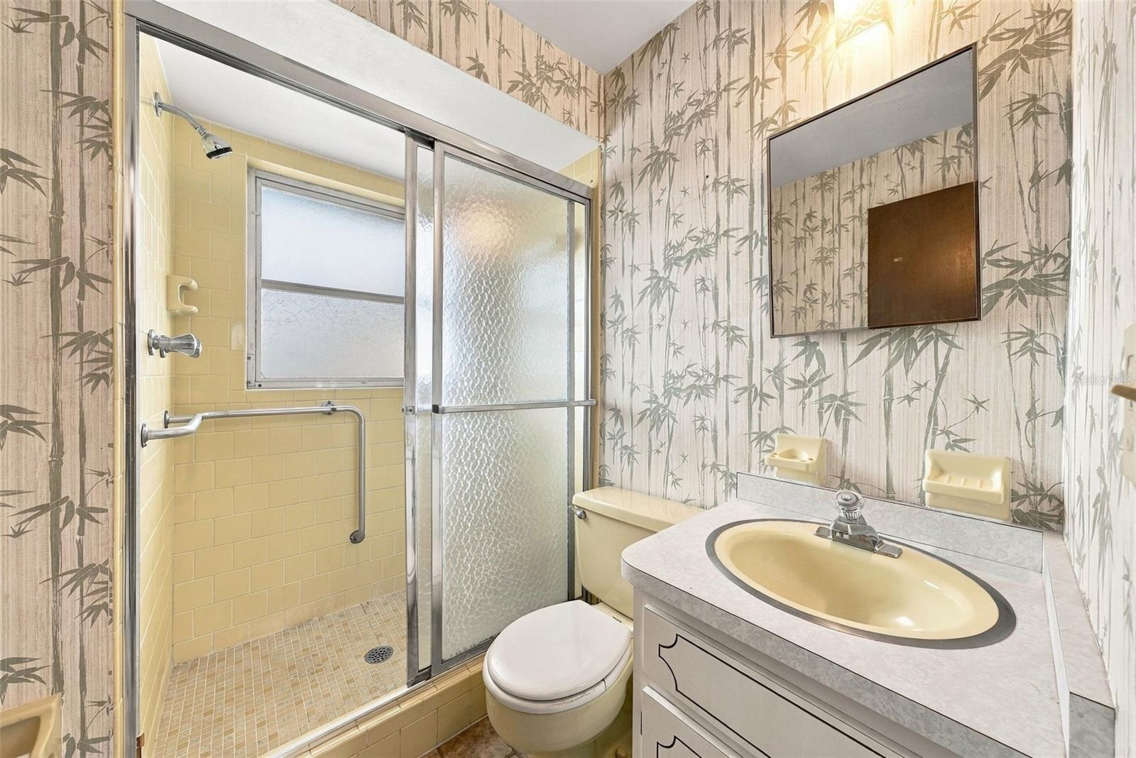 Bathroom 2 features walk in-shower