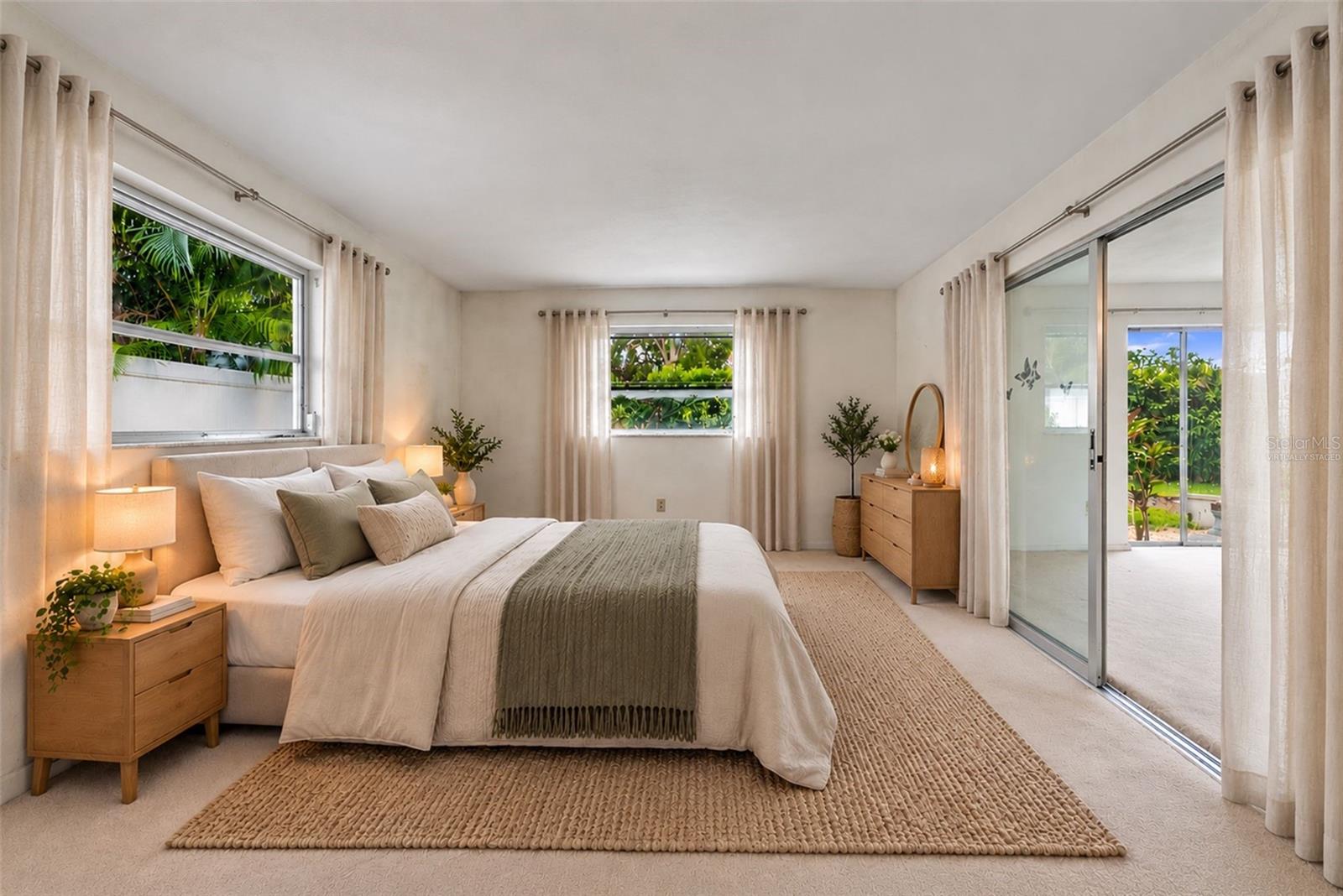 Virtually Staged Primary Bedroom