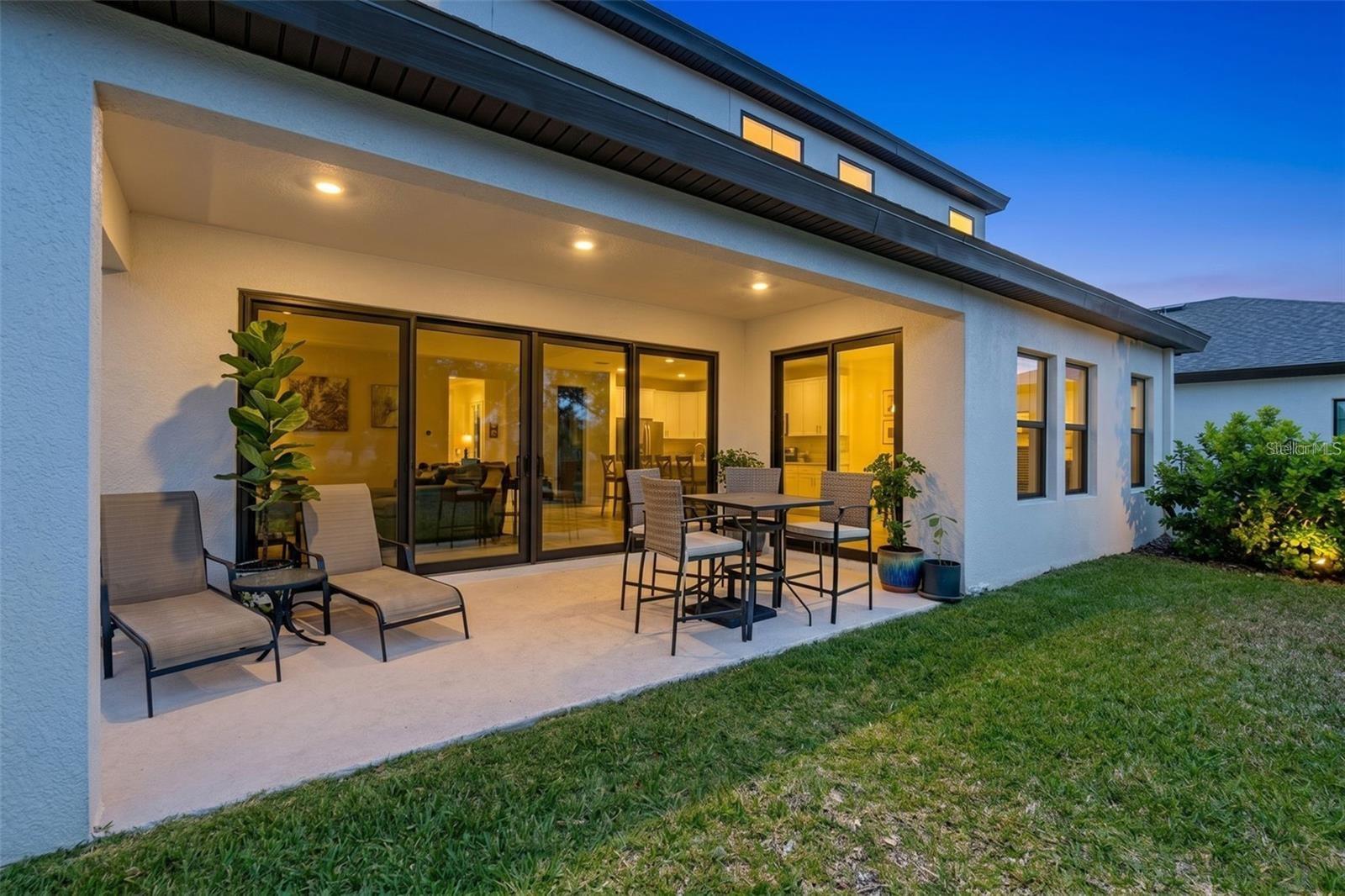 Covered lanai with recessed lighting and room to entertain and room for a pool! Covered lanai with recessed lighting and room to entertain and room for a pool!