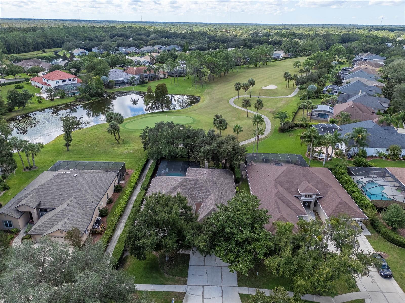 Golf Cart Path to the Left of Your New Home